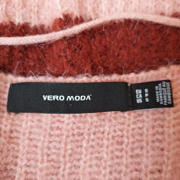 Vero Moda Colorful V-Neck Knit Sweater Size S - Picture 10 of 11
